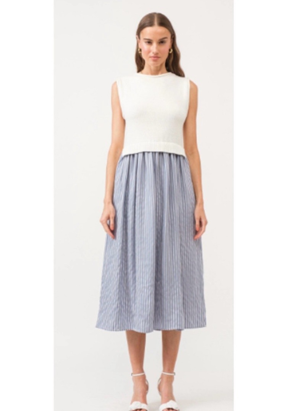 Sofie the Label striped knit midi dress women’s large